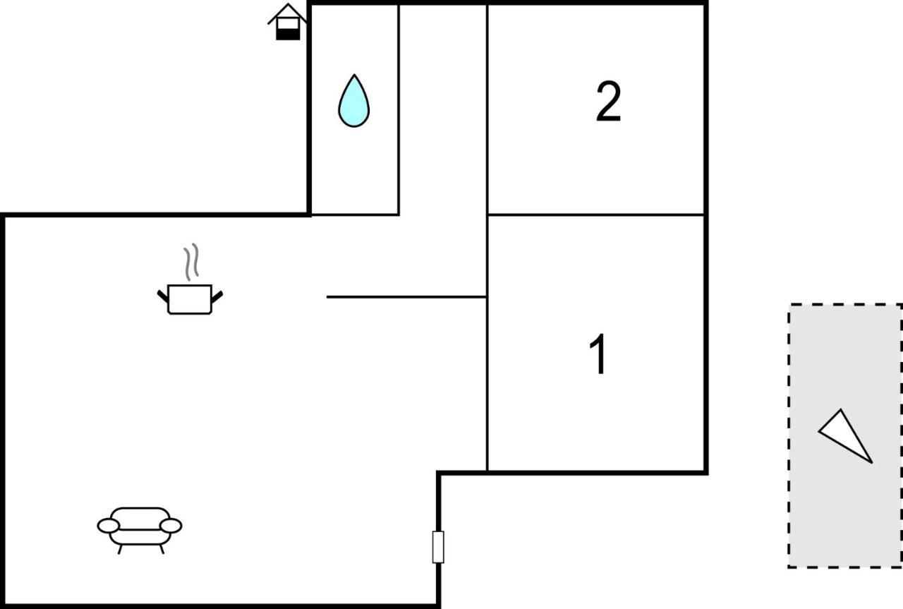 2 Bedroom Cozy Apartment In 오미살즈 외부 사진